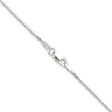 Sterling Silver Polished 1mm Octagonal Snake Chain - QO-1C2C4292-7300