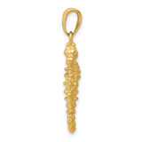 14k 3D Seahorse Pendant - K2-5761ED09-3471