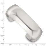 Sterling Silver Polished 20mm Domed Cuff Bangle