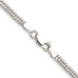 Sterling Silver Polished 3.0mm Double Diamond-cut Curb Chain - QD-EE5D7564-8741