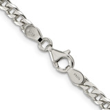 Sterling Silver Polished 3.5mm Curb Chain - QF-63F9DEE6-3651