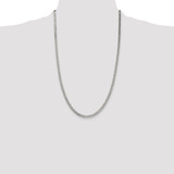Sterling Silver Polished 3.5mm Curb Chain - QF-CFBBAED4-5069