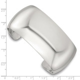 Sterling Silver Polished 30mm Domed Cuff Bangle