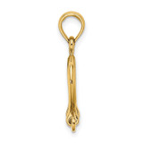 14K 3-D Small Shackle Link Screw Charm