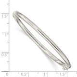 Sterling Silver Polished 3mm Hinged Baby Bangle