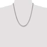 Sterling Silver Polished 4.8mm Double Diamond-cut Curb Chain - QD-B71941BF-4773