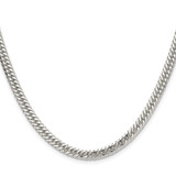 Sterling Silver Polished 4.8mm Double Diamond-cut Curb Chain - QD-FF0B07BD-6167