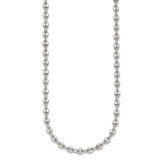 Sterling Silver Polished 4.8mm Puffed Mariner/Anchor Link 18 Inch Necklace