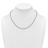 Sterling Silver Polished 4.8mm Puffed Mariner/Anchor Link 18 Inch Necklace