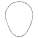 Sterling Silver Polished 4.8mm Puffed Mariner/Anchor Link 18 Inch Necklace