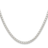 Sterling Silver Polished 4mm Round Box Chain - QF-933FF9BD-5897