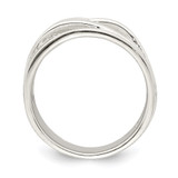 Sterling Silver Polished 5 Band Intersecting Ring - QR-265C001C-8176