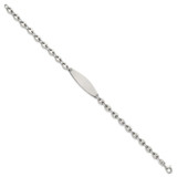 Sterling Silver Polished 5.0mm Mariner/Anchor Link 7.5 Inch ID Bracelet
