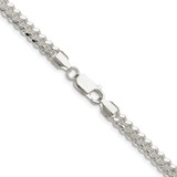 Sterling Silver Polished 5.7mm Domed Curb Chain - QD-49443A24-1766