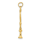 14k 3-D Stethoscope Pendant