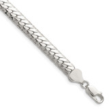 Sterling Silver Polished 6.25mm Double Oval Flat Chain - QD-57116638-4796