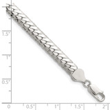 Sterling Silver Polished 6.25mm Double Oval Flat Chain - QD-57116638-4796
