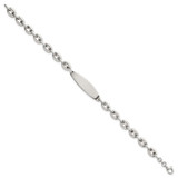 Sterling Silver Polished 6.25mm Mariner/Anchor Link 7.25 Inch ID Bracelet