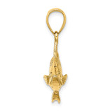 14K 3-D Tarpon Fish Charm - K8-C84574C2-1286