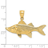 14K 3-D Tarpon Fish Charm - K8-C84574C2-1286