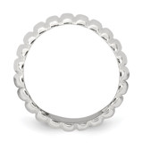 Sterling Silver Polished 8.5mm Ridge Pattern Ring - QR-41987C33-6496