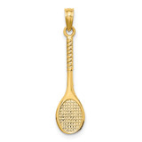 14k 3-D Tennis Racquet Charm