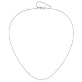 Sterling Silver Polished Adjustable Necklace - QG-64CCCDA6-3577