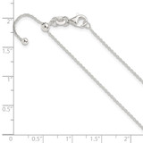 Sterling Silver Polished Adjustable Necklace - QG-64CCCDA6-3577