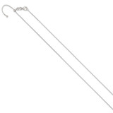 Sterling Silver Polished Adjustable Necklace - QG-9382FCA0-1016