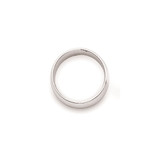 10k White Gold 2mm Half Round Wedding Band Size 5.5