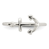 Sterling Silver Polished Anchor Ring - QR-44ACAD9D-8579