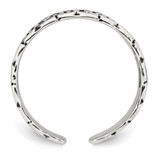 Sterling Silver Polished and Antiqued Butterfly Toe Ring