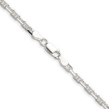 Sterling Silver Polished and D/C 3.75mm Mariner Link Chain - QM-B85AFF38-5042