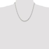 Sterling Silver Polished and D/C 5.5mm Mariner Link Chain - QM-7F78B57C-3552