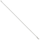 Sterling Silver Polished and Diamond-Cut Rope 10in Plus 1in ext. Anklet