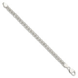 Sterling Silver Polished and Textured Fancy Bracelet - QG-E5120CD5-2524