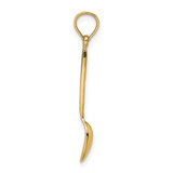 14K 3-D W/ Black Enamel Table Spoon Charm
