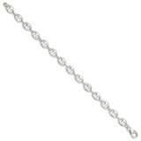 Sterling Silver Polished Bracelet - QG-DE9012C7-5662
