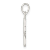 Sterling Silver Polished Chamseh w/Star of David Pendant
