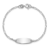 Sterling Silver Polished Childrens 6in ID Bracelet - QI-17F3AC03-7062