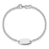 Sterling Silver Polished Childrens 6in ID Bracelet - QI-279470AA-4690