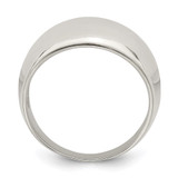 Sterling Silver Polished Cigar-band Ring - QR-0ADAB449-5920