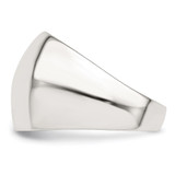 Sterling Silver Polished Cigar-band Ring - QR-443641F6-9258