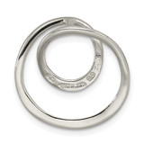 Sterling Silver Polished Circle Chain Slide