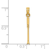 14K 3-D Weeding Garden Tool Charm