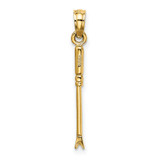14K 3-D Weeding Garden Tool Charm