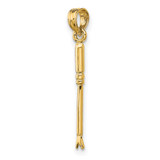14K 3-D Weeding Garden Tool Charm