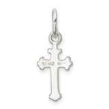 Sterling Silver Polished Cross Charm - QC-CAFD4A71-6375