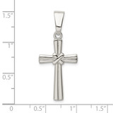 Sterling Silver Polished Cross Pendant - QC-1E239867-8595