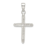 Sterling Silver Polished Cross Pendant - QC-82EAA826-7361